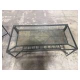 3-Piece Metal & Glass Table Set