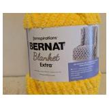 NEW YARNSPIRATIONS BERNAT BLANKET EXTRA YELLOW