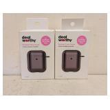 (2) NEW DEAL WORTHY EARBUD CASE COVER FOR AIRPODS 1ST & 2ND GEN