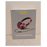 NEW HAYDAY ARTIST SERIES WIRED HEADPHONES FLORAL