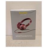 NEW HAYDAY ARTIST SERIES WIRED HEADPHONES FLORAL