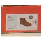 NEW CAT & JACK YOUTH OPUS BOOTS SIZE 13 COGNAC