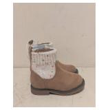 NEW CAT & JACK YOUTH EMMALINE BOOTS SIZE 5 COGNAC