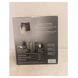 NEW GLOBE RECHARGEABLE SCONCES 2PK BLACK