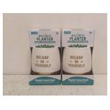(2) NEW BACK TO THE ROOTS WELLNESS PLANTER GROW KIT ORGANIC SWEET BASIL