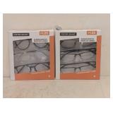 (2) NEW FOSTER GRANT +1.25 READING GLASSES 3PK