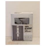 100% BLACKOUT WINDOW PANELS 2PK GRAY