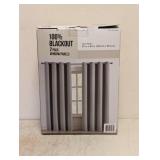 100% BLACKOUT WINDOW PANELS 2PK GRAY