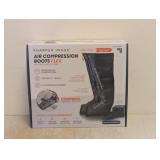NEW SHARPER IMAGE AIR COMPRESSION BOOTS FLEX S/M
