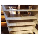 Lot of (4) Wood Stackable Storage / Shelving Unit 2-tier 2