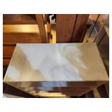 Lot of (4) Wood Stackable Storage / Shelving Unit 2-tier 2