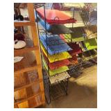 Metal Wire Display Rack for Folder/Paper/Placemat 7-tier 13" x 16" x 55"