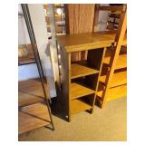 Stained Wood Book Case 14" x 10" x 34"