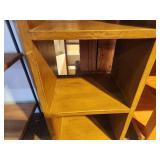 Stained Wood Book Case 14" x 10" x 34"
