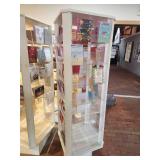 Plastic Retail Display Greeting Card Rack with Clear Plastic Shelves 21" x 21" x 70"