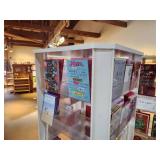 Plastic Retail Display Greeting Card Rack with Clear Plastic Shelves 21" x 21" x 70"