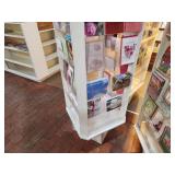 Plastic Retail Display Greeting Card Rack with Clear Plastic Shelves 21" x 21" x 70"
