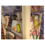 Plastic Retail Display Greeting Card Rack with Clear Plastic Shelves 21" x 21" x 70"