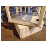 Plastic Retail Display Greeting Card Rack with Clear Plastic Shelves 21" x 21" x 70"