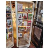 Plastic Retail Display Greeting Card Rack with Clear Plastic Shelves 21" x 21" x 70"