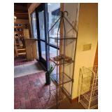 Glass Shelf / Metal Frame Display Shelf 13" x 13" x 66"