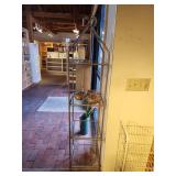 Glass Shelf / Metal Frame Display Shelf 13" x 13" x 66"