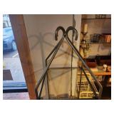 Glass Shelf / Metal Frame Display Shelf 13" x 13" x 66"