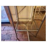 Glass Shelf / Metal Frame Display Shelf 13" x 13" x 66"