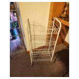 Metal Wire Rolling Storage Rack 16" x 10" x 33"