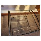 Glass Top / Metal Frame End Table / Display Table 2-tier 19" x 19" x 19"