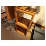 Lot of (3) Wood Display Boxes (1) 16"x16"x16" and (2) 12"x12"x12