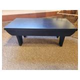 Painted Wood Display Stool / Bench 17" x 8" x 6 1/2"