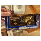 Lot of (2) 1:25 Scale Die-Cast Metal Collectibles - 1930 Ford Roadster Car and 12th Edition 1936 Ford Bank by Ertl Collectibles (in original packaging)
