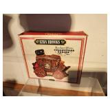 Lot of (2) Whisky Decanters - 1969 Erza Brooks Overland Express Stage Coach, 1977 Old Commonwealth Kentucky Thoroughbred Race Horse and Foal