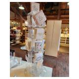 Clear Acrylic Rotating Display Spinner Stand 25" x 9"