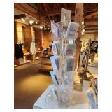 Clear Acrylic Rotating Display Spinner Stand 25" x 9"