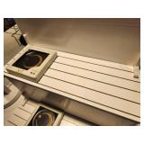 Lot of (2) Painted Wood Display Stand 14"x15"x21", 7"Dx20"