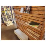 Lot of (30) Acrylic Slat Wall Shelves