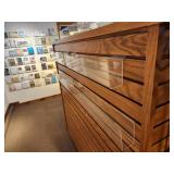 Lot of (30) Acrylic Slat Wall Shelves