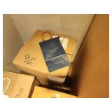 Lot of (230) Kraft Paper Gift Bags 5 1/2" x 3 1/4" x 8-3/8"