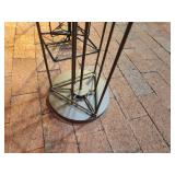 Heavy Duty Oil Cloth - Red with Flower Print 8