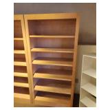Custom Made Solid Maple Wood Book Case with (5) Adjustable Shelves 35