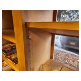 Lot of (2) Custom Made Solid Maple Wood Book Cases with (5) Adjustable Shelves 35" x 17" x 6