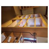 Lot of (2) Custom Made Solid Maple Wood Book Cases with (5) Adjustable Shelves 35" x 17" x 6