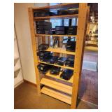 Natural Pine Wood Storage / Display Rack 7-shelf 35" x 14" x 69 1/2"