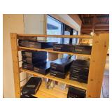 Natural Pine Wood Storage / Display Rack 7-shelf 35" x 14" x 69 1/2"