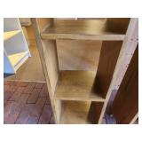 Lot of (2) Wooden Book Cases 3-shelf 14" x 10" x 42"