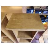 Lot of (2) Wooden Book Cases 3-shelf 14" x 10" x 42"