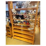 Custom Made Solid Oak Wood Display Shelf 8-shelf 4