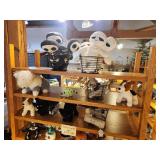 Custom Made Solid Oak Wood Display Shelf 8-shelf 4